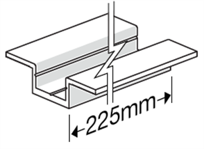 HARDIEDECK™ BASE JOINER with SCREWS DOUBLE WING 225mm PK35