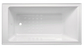 BATH ACRYLIC SELECT INSET WHITE ANTI-SKID 1800 x 800mm