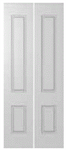 HUME DOOR BF29 BI-FOLD INTERNAL (COMPLETE WITH TRACK & FITTINGS) HUMECRAFT HMC# (PAINT GRADE) HOLLOW CORE