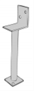 POST SUPPORTS L PLATE 90mm GALVANISED