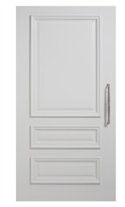 CORINTHIAN DOOR PENINSULA PPENWS 3, PRIMED MDF SKIN, SOLID MDF CORE, HARDWOOD MOULDINGS