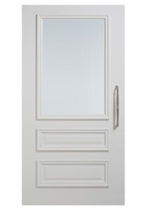 CORINTHIAN DOOR PENINSULA PPENWS 3G, PRIMED MDF SKIN, SOLID MDF CORE, HARDWOOD MOULDINGS