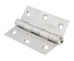 ZANDA SS BUTT HINGE  LOOSE PIN - 100 X 75 X 3MM 5903