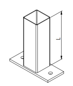 GALVAPIER POST 65 x 65