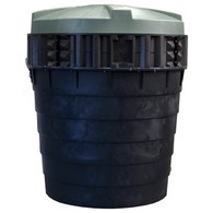 RELN HOLDING TANK 3200LTR UNDRILLED BASE, REINFORCING RING, RISER,LID, ACCESS PACK NO OUTLET, MANHOLE COVER AND LID