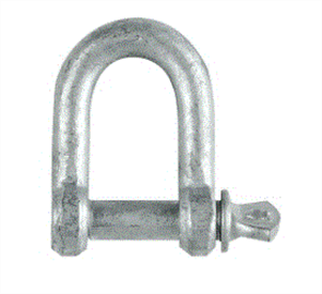 D SHACKLE HOT DIP GALVANISED (UNRATED)