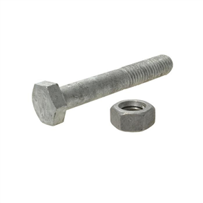 BOLTS & NUTS HEX METRIC M20 GALVANISED 20mm