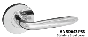 VINCO AA LEVER HANDLE 304 STAINLESS STEEL PRIVACY HEAVY DUTY