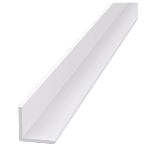 PVC ANGLE MOULD AM2 WHITE 19 x 19 x 2.5 x 2400mm