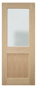 HUME DOOR AURA RANGE WHITE OAK AUR1