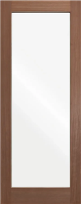 HUME DOOR LIN1 LINCOLN JOINERY BLACKBUTT (BEADING BOTH SIDES) GLAZED CLEAR