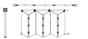 CORINTHIAN DOOR BI-FOLD Impressions STA BF (HINGED PAIR) PRIMED MDF (PMDF)