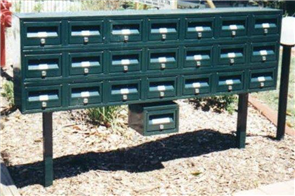 LETTERBOX CLAD ALL ROUND TYPE No 1 STAND ONLY W / - SIDE POSTS