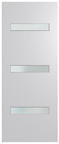 HUME DOOR BFR2 BUSH FIRE RESISTANT (BAL29) DURACOTE (TEMPERED HARDBOARD) GLAZED 6mm FROSTED 2040 x 820 x 40mm
