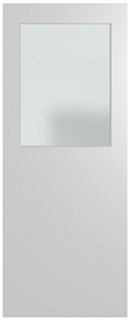 HUME DOOR XF3 - ½ GLASS DURACOTE (TEMPERED HARDBOARD) SOLICORE GLAZED TRANSLUCENT
