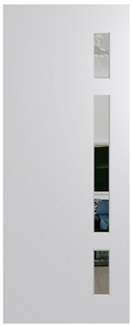 HUME DOOR BFR402 BUSH FIRE RESISTANT (BAL40) DURACOTE (TEMPERED HARDBOARD) GLAZED 6mm CLEAR 2040 x 820 x 45mm