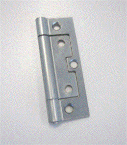 HINGE NON MORTISE FIXED PIN ZINC PLATED 89 X 34 X 1.8mm