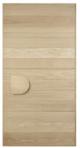 CORINTHIAN DOOR ELEMENTS ELEM A4 HORIZONTAL SYMMETRICAL AMERICAN WHITE OAK