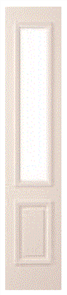 CORINTHIAN SIDELIGHT CLASSIC PCLSL 4G EXTERNAL MDF CORE PRIMED GLAZED CLEAR 2040 x 400 x 40mm