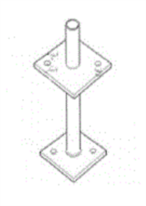 POST SUPPORTS PIN TYPE GALVANISED