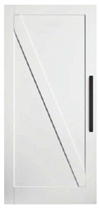CORINTHIAN DOOR PBD4 MODA BARN MDF INFILL with GROOVED BOTTOM RAIL