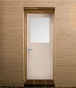 CORINTHIAN DOOR BACKDOOR No.7 HONEYCOMB EXP SKIN GLAZED TRANSLUCENT