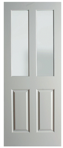 HUME DOOR ASC-G ASCOT INTERNAL MOULDED PANEL SMOOTH HOLLOW CORE GLAZED TRANSLUCENT