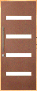 CORINTHIAN DOOR MADISON VMAD 104 VERTICAL ROSEWOOD VENEER GLAZED CLEAR 2040 x 1020 x 40mm