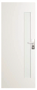 CORINTHIAN DOOR BUSHFIRE BAL40 PBUSHG101 PRIMED SKIN GLAZED CLEAR 2040 x 820 x 42mm