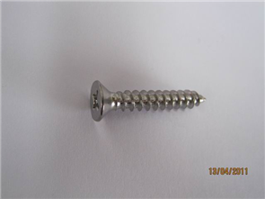 HINGE SCREW CSK CHROME PLATED PHILLIPS DRV PK100 10G x 32mm