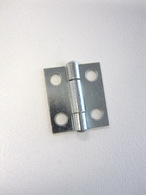 Hinge steel butt 25x22x1.0mm Fixed pin Zinc plated