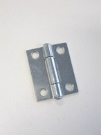 Hinge steel butt 35x28x1.2mm Fixed pin Zinc plated