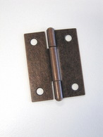 Hinge steel butt 50x38x1.2mm Fixed pin Florentine bronze
