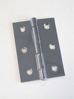 Hinge steel butt 70x50x1.6mm Fixed pin Polished chrome