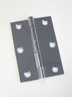 Hinge steel butt 85x60x1.6mm Loose pin Polished chrome
