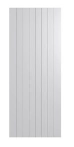 HUME DOOR HAG11 ACCENT PREHUNG PRIMECOAT (PCMDF) 50mm FACEHOLE/25mm LATCH HOLE 2 x HINGE CHROME LH