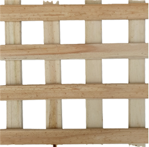 LATTICE H3 TREATED PINE DRESSED & PENCIL ROUND SQUARE with STAPLED 50mm GAP