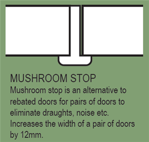 HUME DOOR EXTRA - MUSHROOM STOP MERANTI (MAPLE)