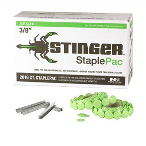 STINGER (CAP) STAPLEPAC (3/8") 9.5mm CTN2016