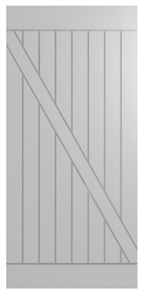 HUME DOOR BARN FBDS2 FRONTIER STANDARD, HOLLOW CORE, PRIMECOAT MDF (PCMDF) 2150 x 1000 x 35mm