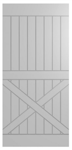 HUME DOOR BARN FBDS5 FRONTIER STANDARD, HOLLOW CORE, PRIMECOAT MDF (PCMDF) 2150 x 1000 x 35mm