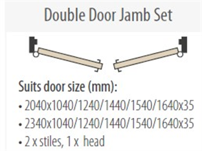 HUME PREHUNG JAMB PINE 2100 X 112 X 19mm (DFJ112) suit 2 x DOORS
