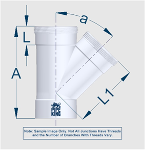 SEWER PIPE 150 x 100mm x 45° PLAIN RED F & F JUNCTION