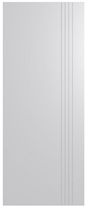 HUME DOOR HAG9 ACCENT PREHUNG PRIMECOAT (PCMDF) 2040 x 820 x 35mm, HINGED ONLY, 2 x CHROME