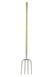 FORK MANURE 4 OVAL TINES | LONG TIMBER HANDLE