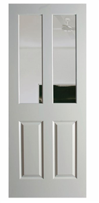 HUME DOOR ASC-G ASCOT INTERNAL MOULDED PANEL SMOOTH HOLLOW CORE GLAZED CLEAR