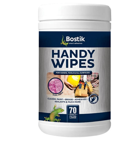 BOSTIK HANDY WIPES (TOWELS DISPOSABLE) PRE MOISTENED WIPES PK70
