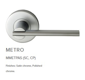 MEDITERRANEAN LEVER METRO ROUND NO LATCH