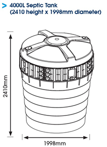 RELN SEPTIC TANK - 4000LTR STD