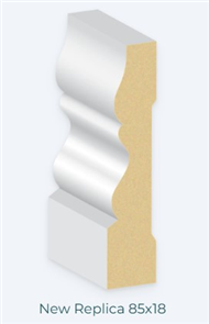 MDF PRIMED SKIRTING/ARCHITRAVE, NEW REPLICA